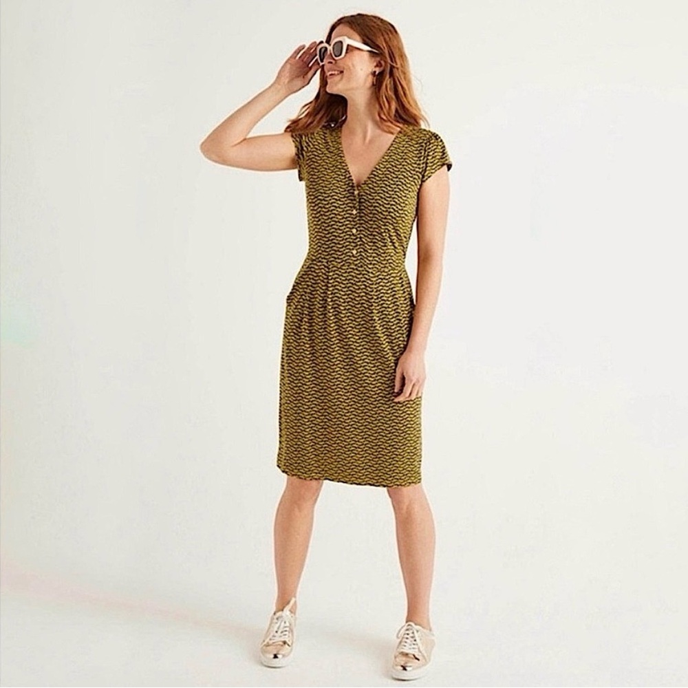 Boden Alberta Jersey Dress Tuscan Sun